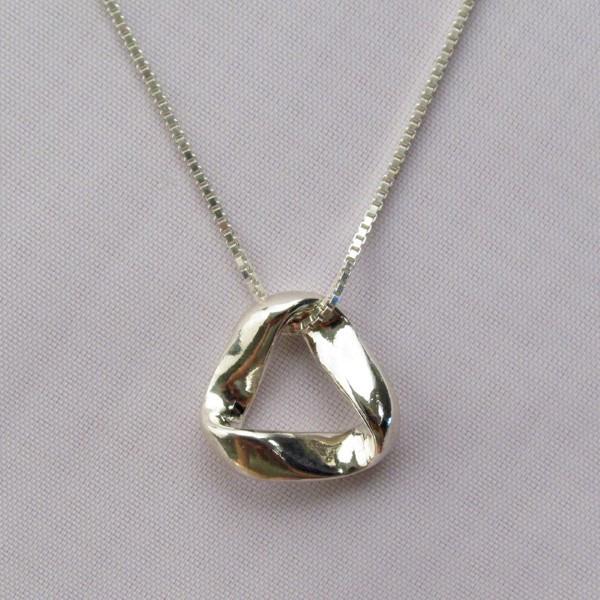 Sterling Silver SMALL MOBIUS PENDANT (5/8 Inches)