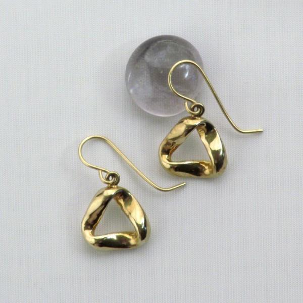 Gold Mobius 14 karat Gold Earrings