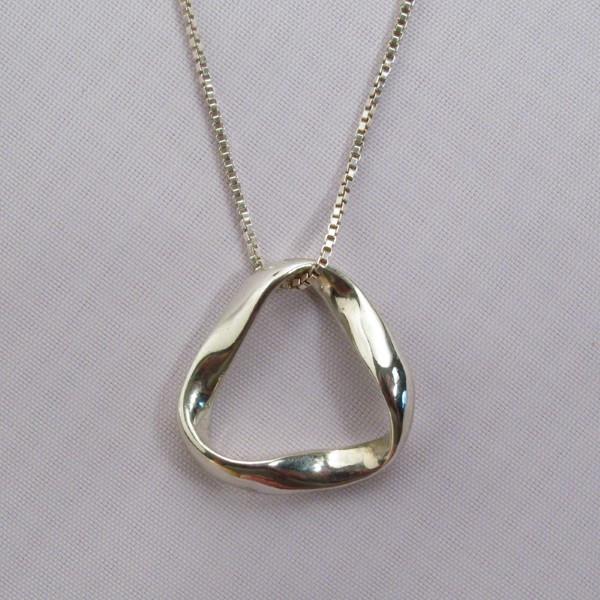 Sterling Silver LARGE MOBIUS PENDANT
