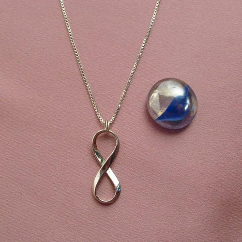 Sterling Silver INFINITY PENDANT- Medium