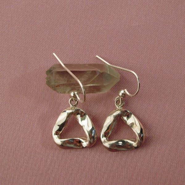 Sterling Silver Earrings 5/8 inches