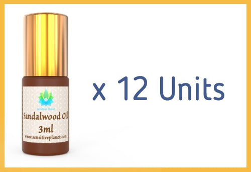 (12 UNITS) Wholesale-  3ml Sandalwood Oil @ $17/unit