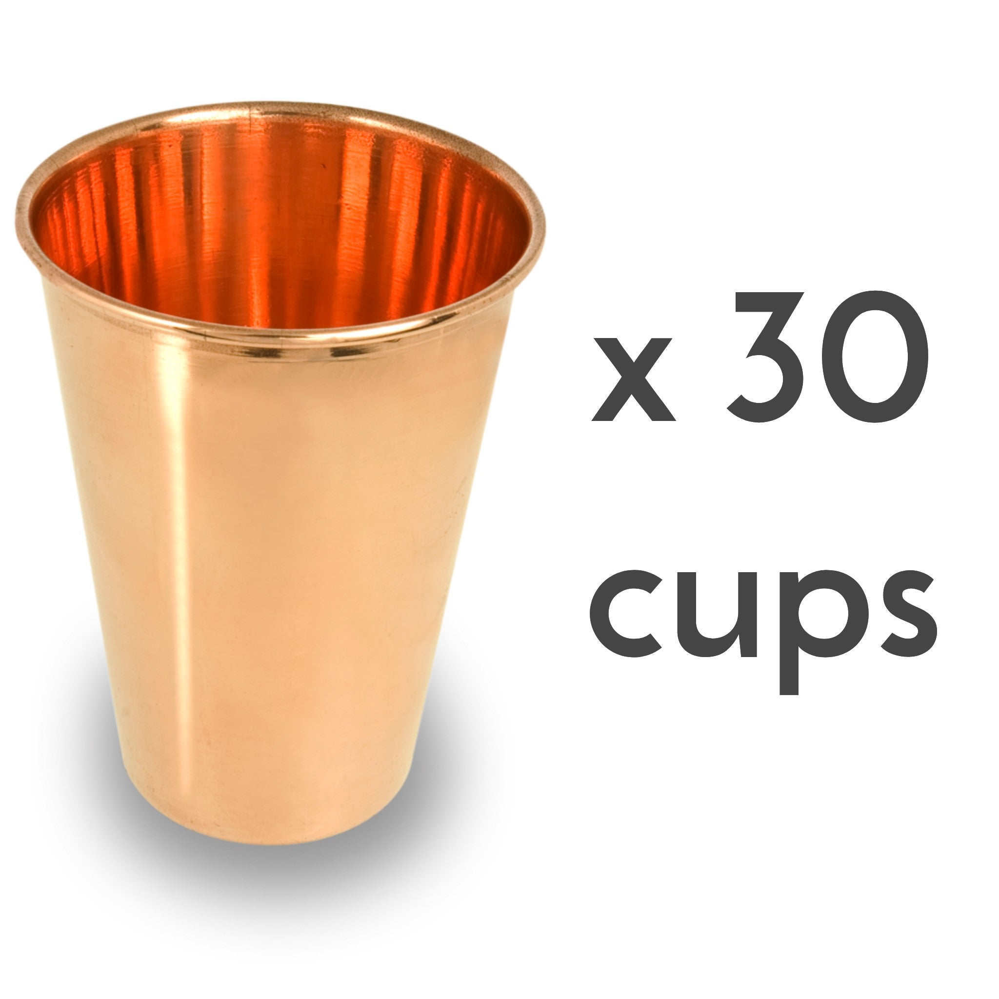 Ayurvedic pure copper drinking cups 30 cups