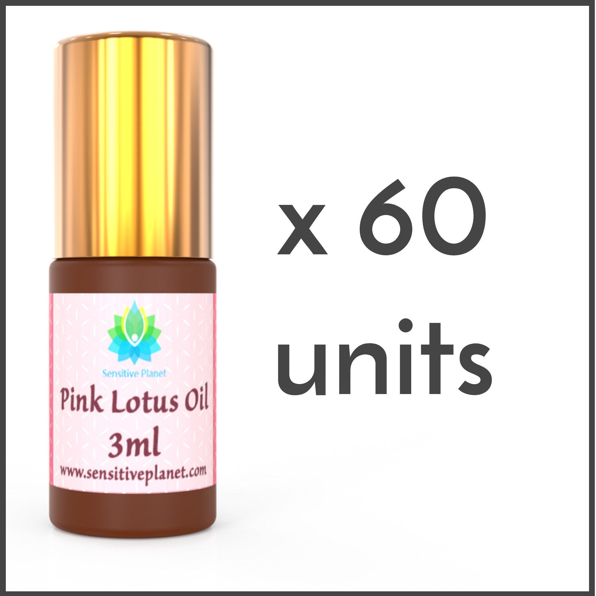 (60 UNITS) Wholesale-  3ml Pink Lotus Oil @ $12.50/unit