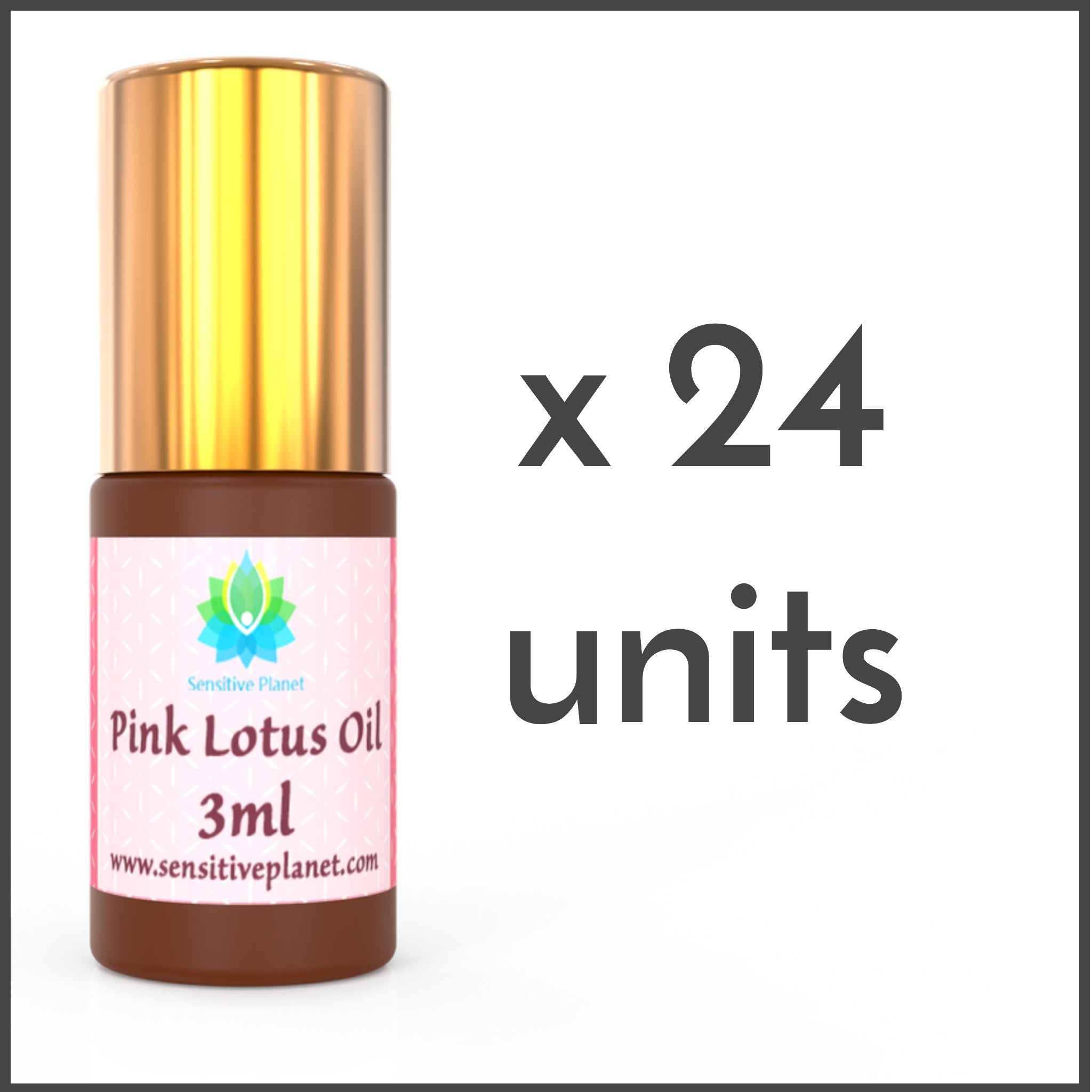 (24 UNITS) Wholesale-  3ml Pink Lotus Oil @ $14/unit