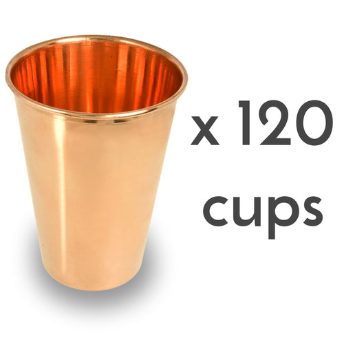 Ayurvedic pure copper drinking cups 120 units