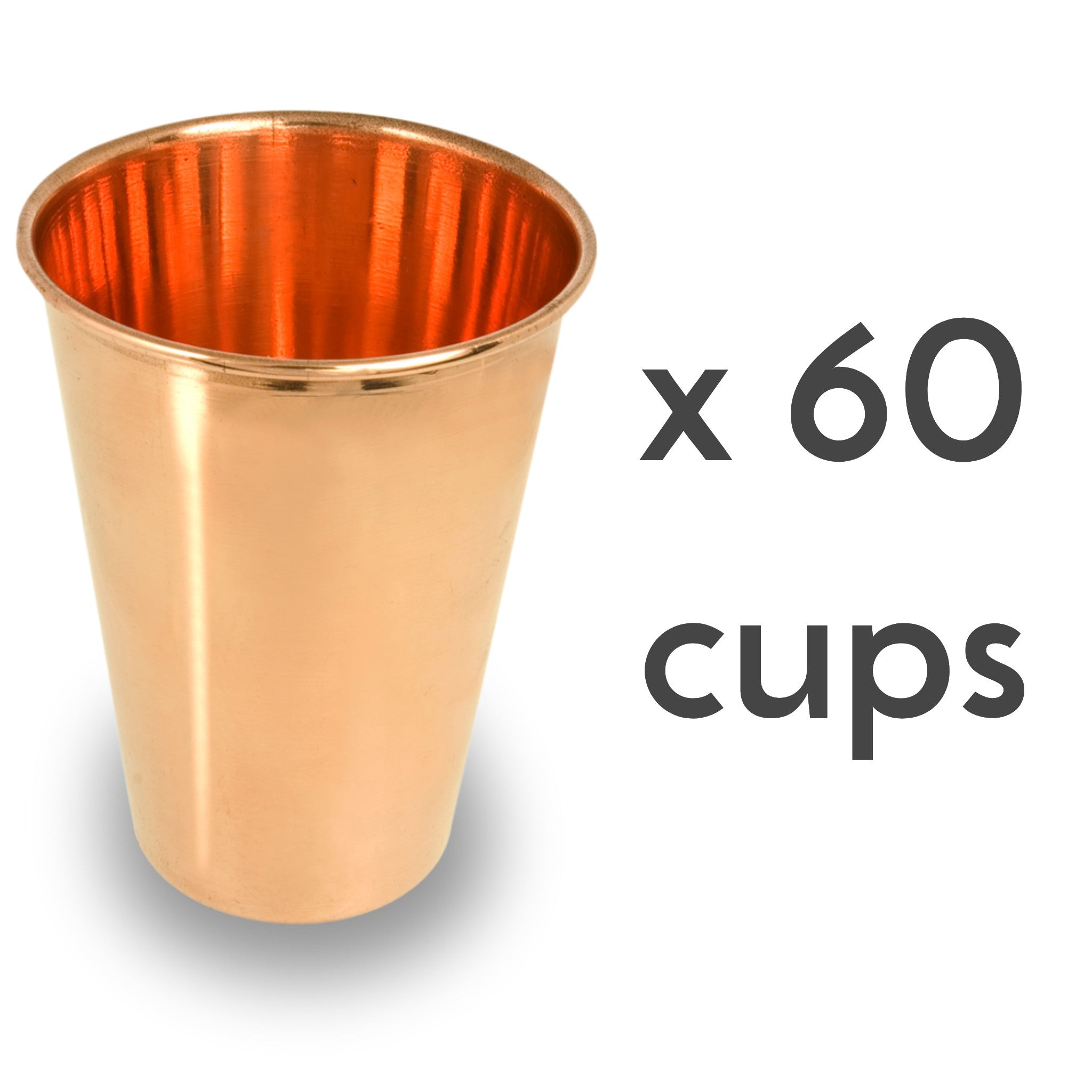 Ayurvedic pure copper drinking cups 60 units